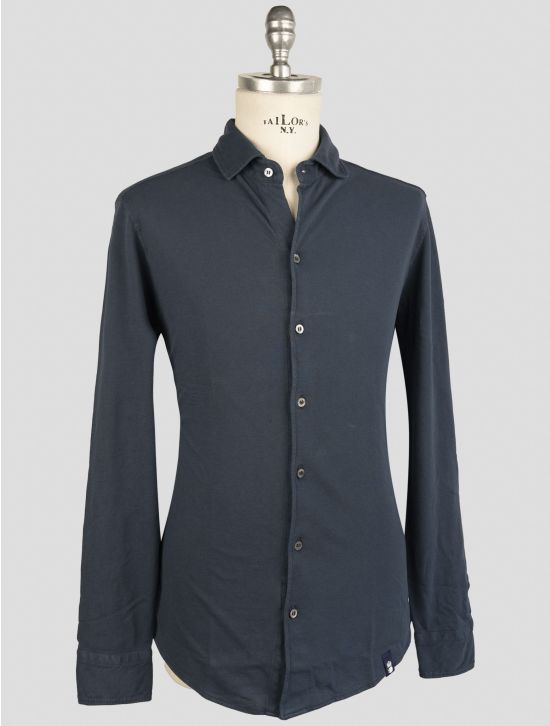 Drumohr Blue Cotton Shirt 2