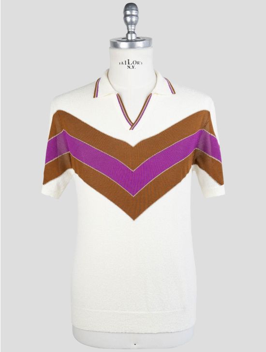 Drumohr Multicolor Cotton Silk Polo 1