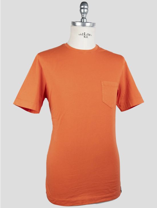 Drumohr Orange Cotton T-Shirt 2