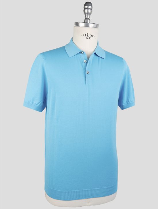 Drumohr Light Blue Cotton Polo 2