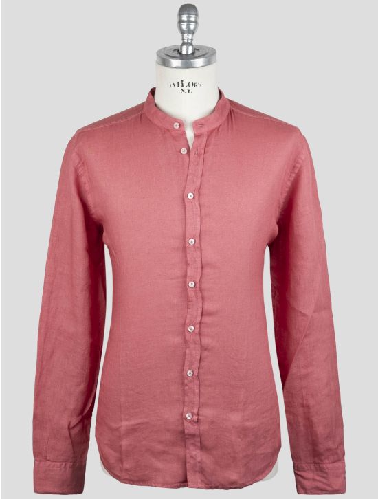 Gran Sasso Purple Linen Korean Shirt 1