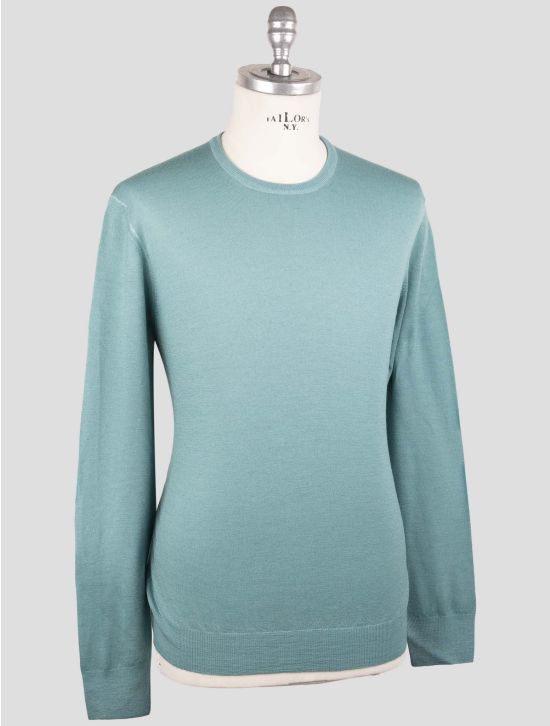 Gran Sasso Green Virgin Wool Sweater Crewneck 2
