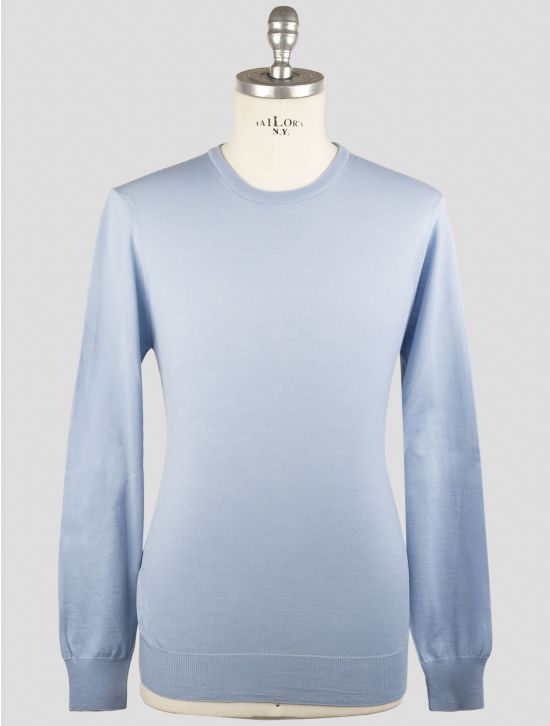 Gran Sasso Light Blue Virgin Wool Sweater Crewneck 1