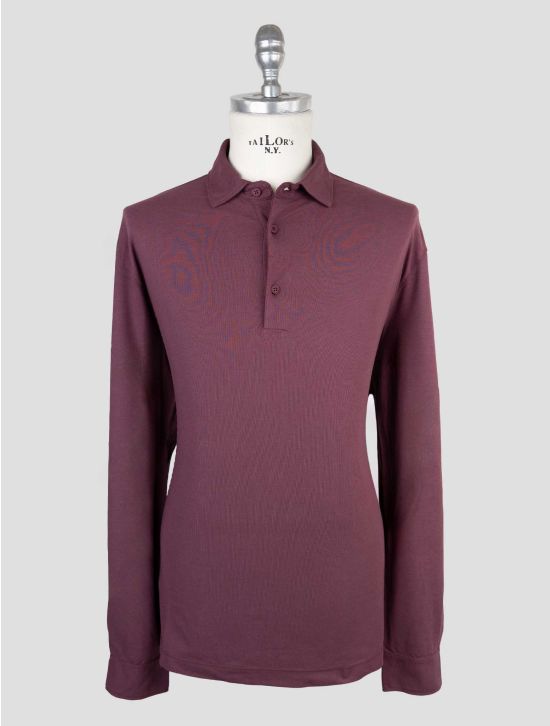 Kired Burgundy Cotton Sweater Polo 1