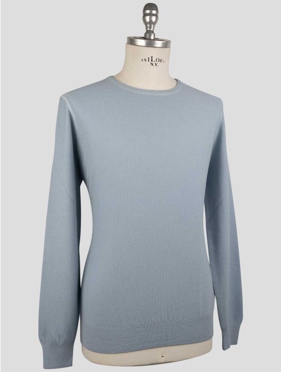 Gran Sasso Light Blue Wool Sweater Crewneck 2