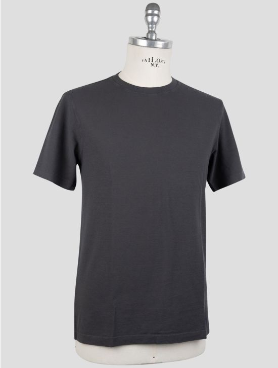 Gran Sasso Gray Cotton T-Shirt 2