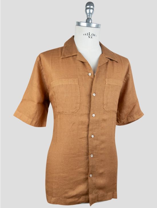 Gran Sasso Brown Linen Ea Shirt 2
