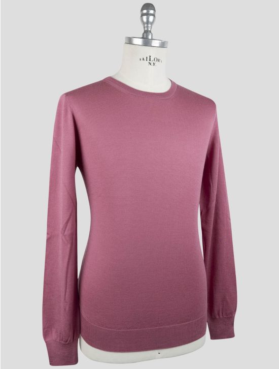 Gran Sasso Pink Virgin Wool Silk Sweater Crewneck 2