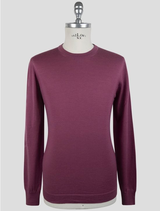 Gran Sasso Purple Virgin Wool Sweater Crewneck 1