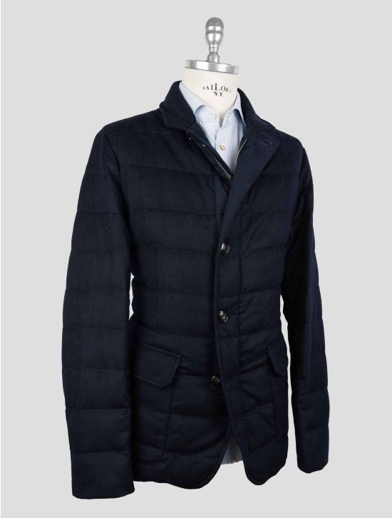 Kiton Blue Navy Cashmere Ea Coat 2