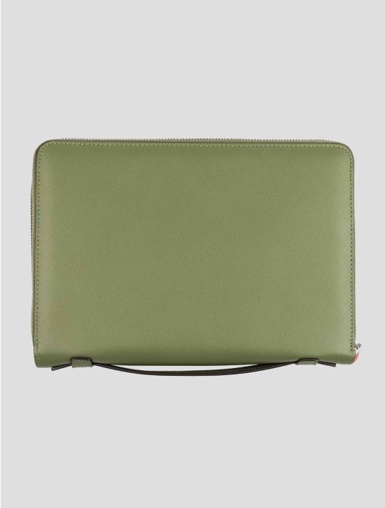 Kiton Green Leather Document Holder 2
