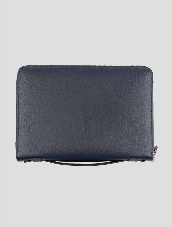 Kiton Blue Leather Document Holder 2