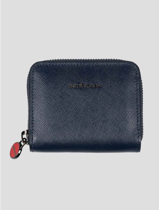 Kiton Blue Leather Wallet 1