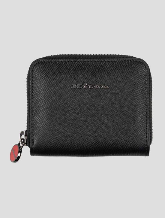 Kiton Black Leather Wallet 1