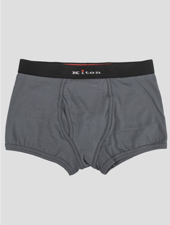 Kiton Gray Cotton Ea Underwear 1