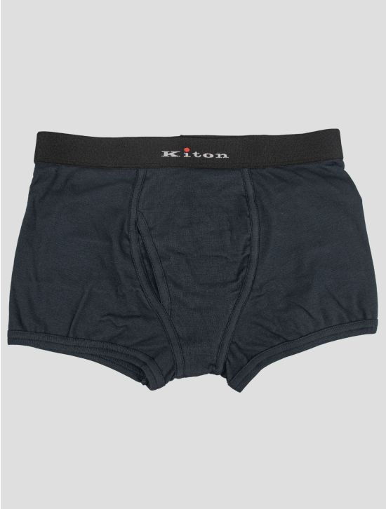 Kiton Blue Navy Cotton Ea Underwear 1