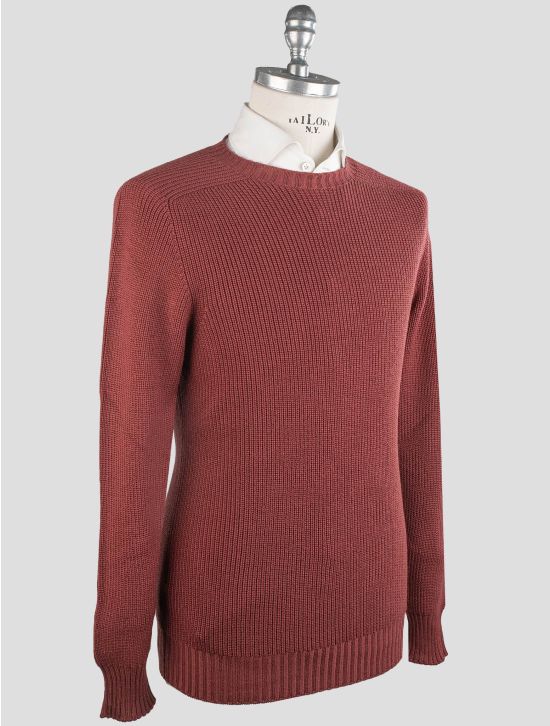 Gran Sasso Red Virgin Wool Sweater Crewneck 2