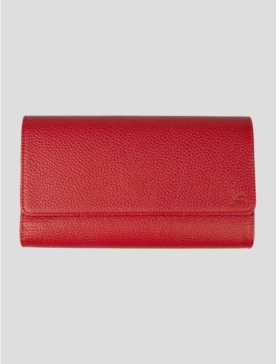 Isaia Red Leather Pochette 1