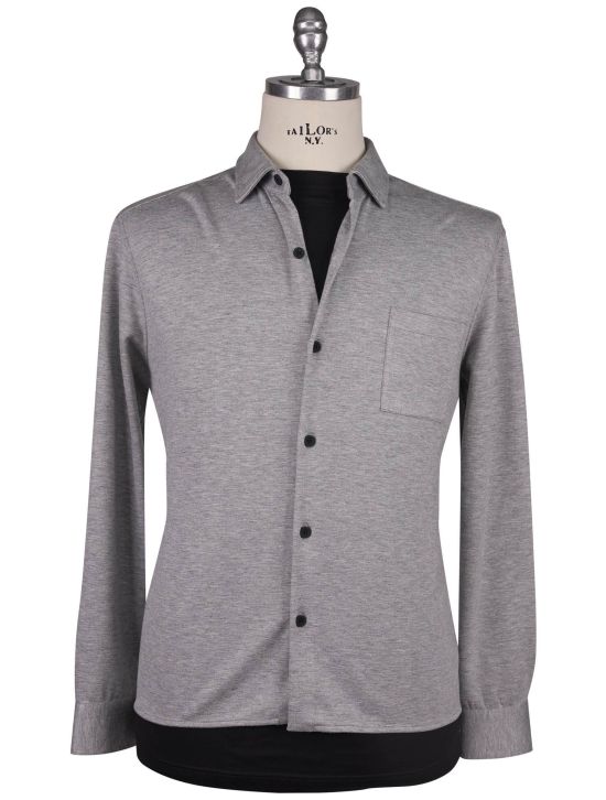 Kiton Knt Gray Viscose EA Overshirt 1