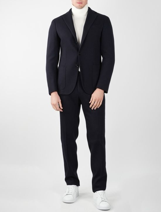 KIRED Blue Virgin Wool Cashmere Ea Suit 2