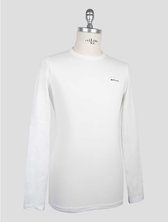Kiton White Cotton Ea Underwear T-Shirt Long Sleeve 2