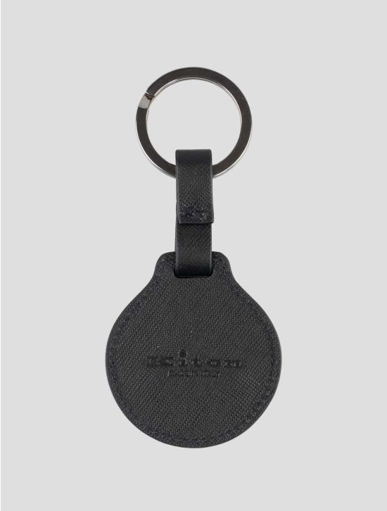 Kiton Black Leather Keychain 2