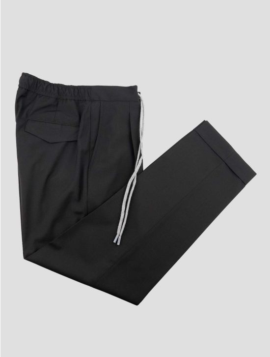 Barba Napoli Black Pl Wool Ea Pants 1