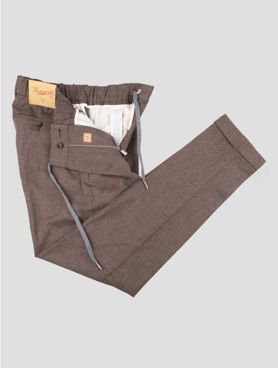 Marco Pescarolo Brown Virgin Wool Cashmere Ea Pants 2