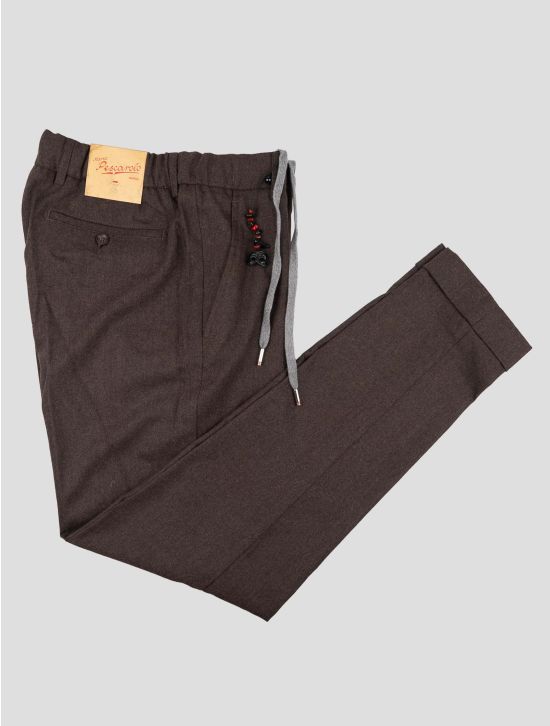 Marco Pescarolo Dark Brown Virgin Wool Cashmere Ea Pants 1