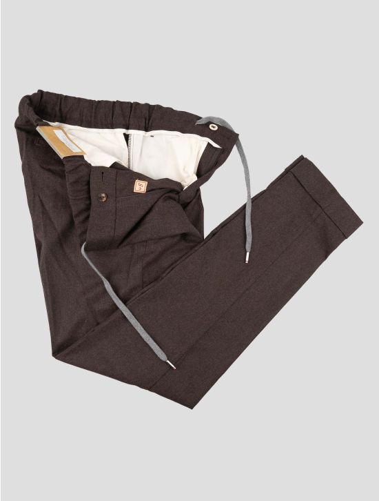 Marco Pescarolo Dark Brown Virgin Wool Cashmere Ea Pants 2