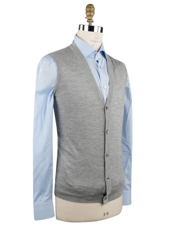 Isaia Gray Cashmere Silk Sweater Polo 2
