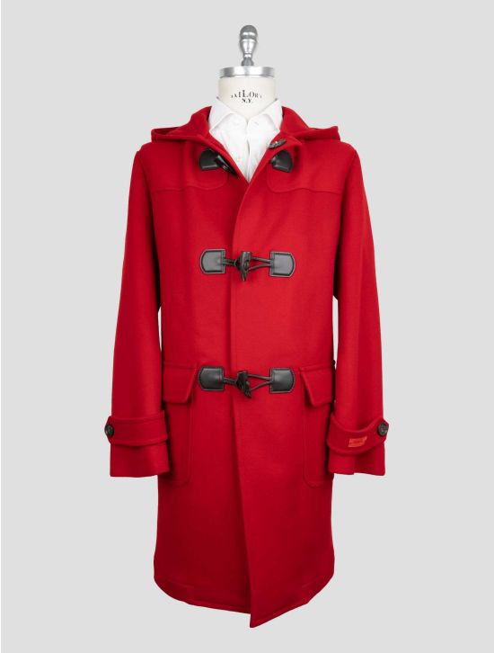Isaia Red Wool Overcoat 1