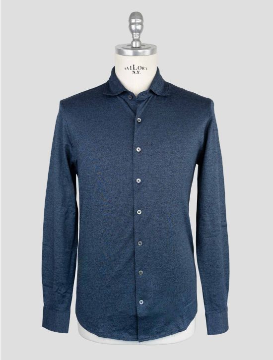 Gran Sasso Blue Cotton Shirt 1
