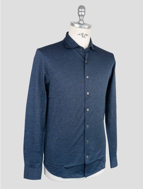 Gran Sasso Blue Cotton Shirt 2