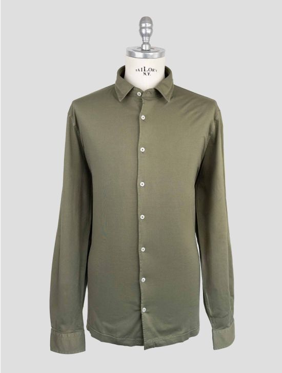 Gran Sasso Green Cotton Shirt 1