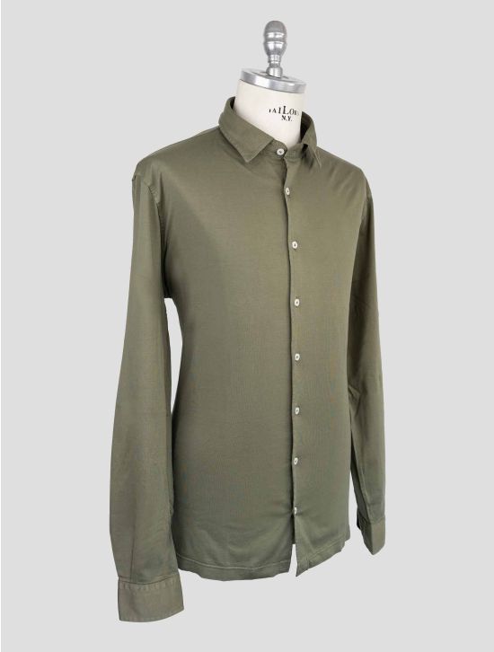 Gran Sasso Green Cotton Shirt 2