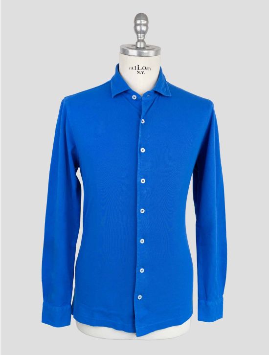 Gran Sasso Blue Cotton Shirt 1