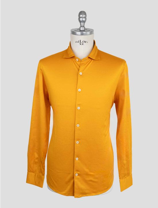 Gran Sasso Orange Cotton Shirt 1