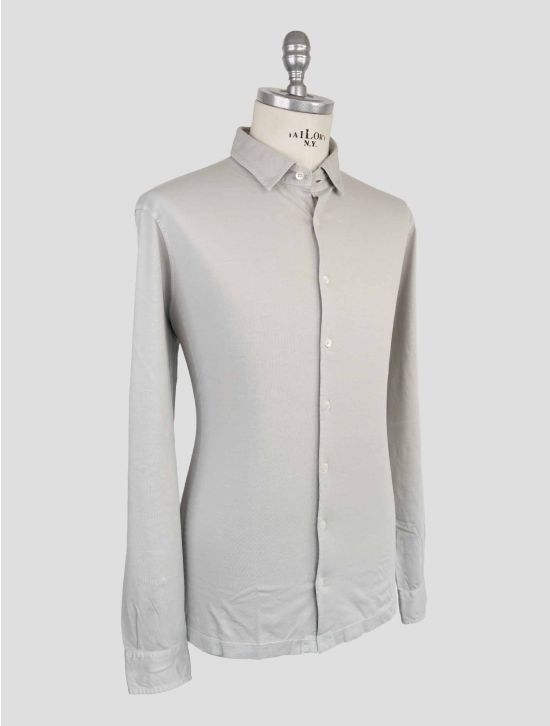 Gran Sasso Gray Cotton Shirt 2