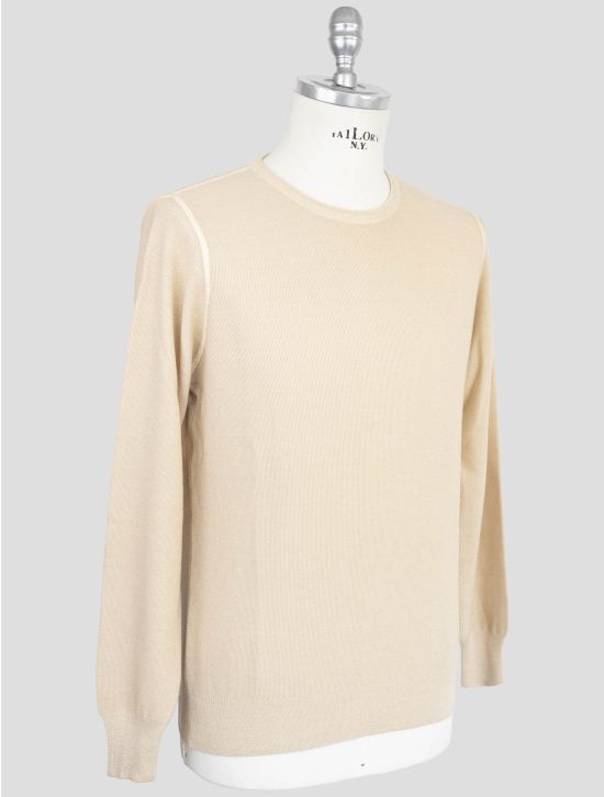 Gran Sasso Beige Virgin Wool Sweater Crewneck 2