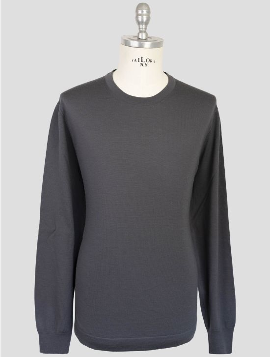 Gran Sasso Gray Virgin Wool Sweater Crewneck 1