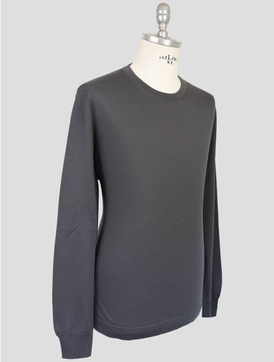 Gran Sasso Gray Virgin Wool Sweater Crewneck 2
