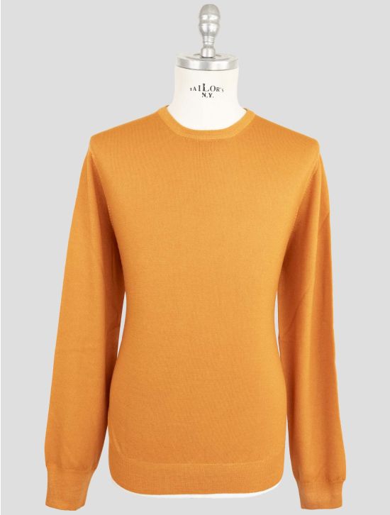 Gran Sasso Orange Virgin Wool Sweater Crewneck 1