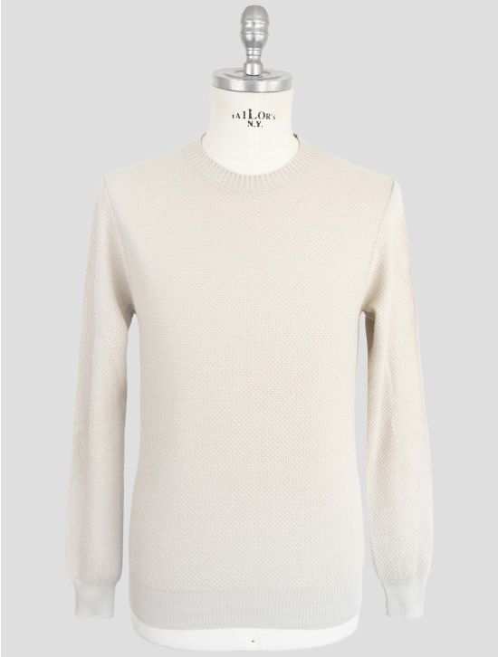 Gran Sasso Beige Cotton Sweater Crewneck 1