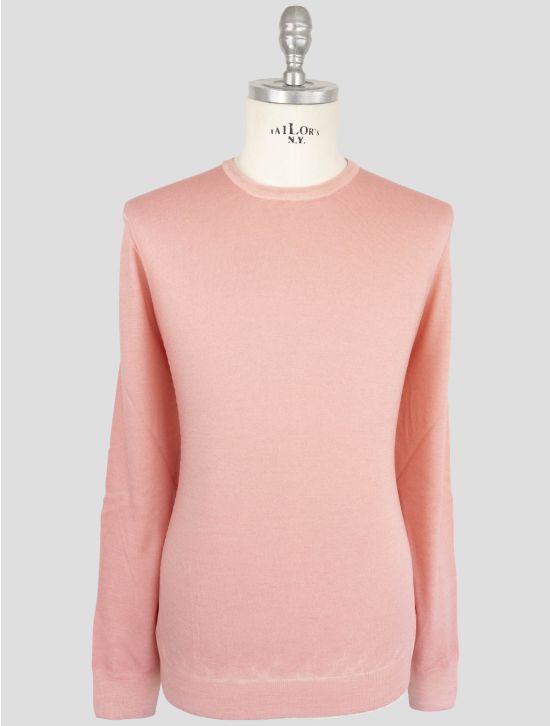 Gran Sasso Pink Virgin Wool Sweater Crewneck 1