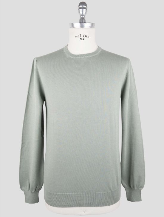 Gran Sasso Green Cotton Sweater Crewneck 1