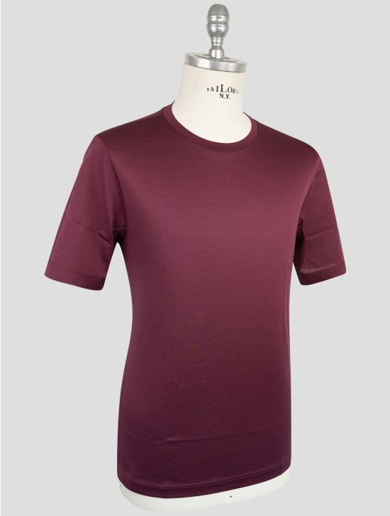 Gran Sasso Burgundy Cotton T-Shirt 2