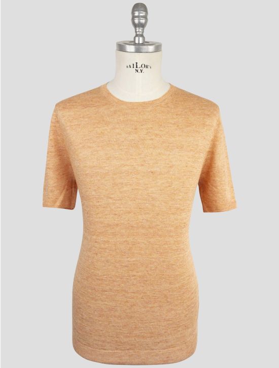 Gran Sasso Orange Linen T-Shirt 1