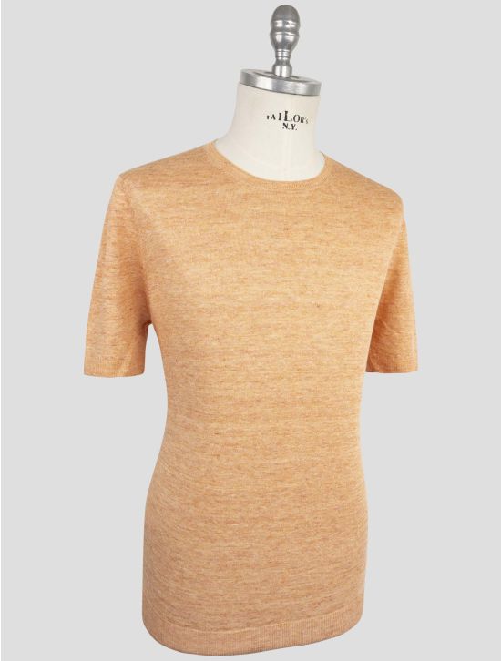 Gran Sasso Orange Linen T-Shirt 2