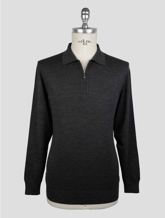 Svevo Gray Wool Sweater Polo Limited Edition 1